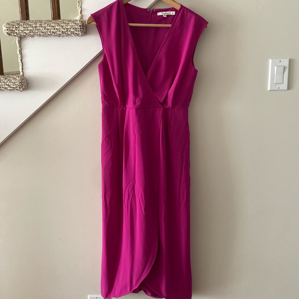 Darling fuschia midi-length dress, size 6